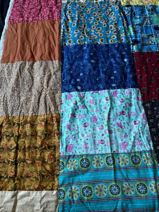 Adorable Patchwork Quilted Throw Blanket w/ Care Bear, Paddington Bear - Picture 4 of 15